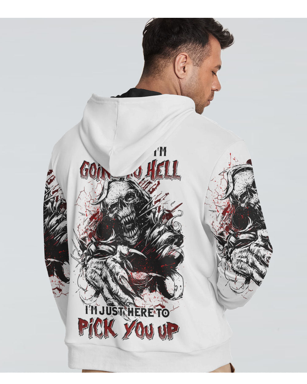 Of Course I'm Going To Hell Skull Hoodie