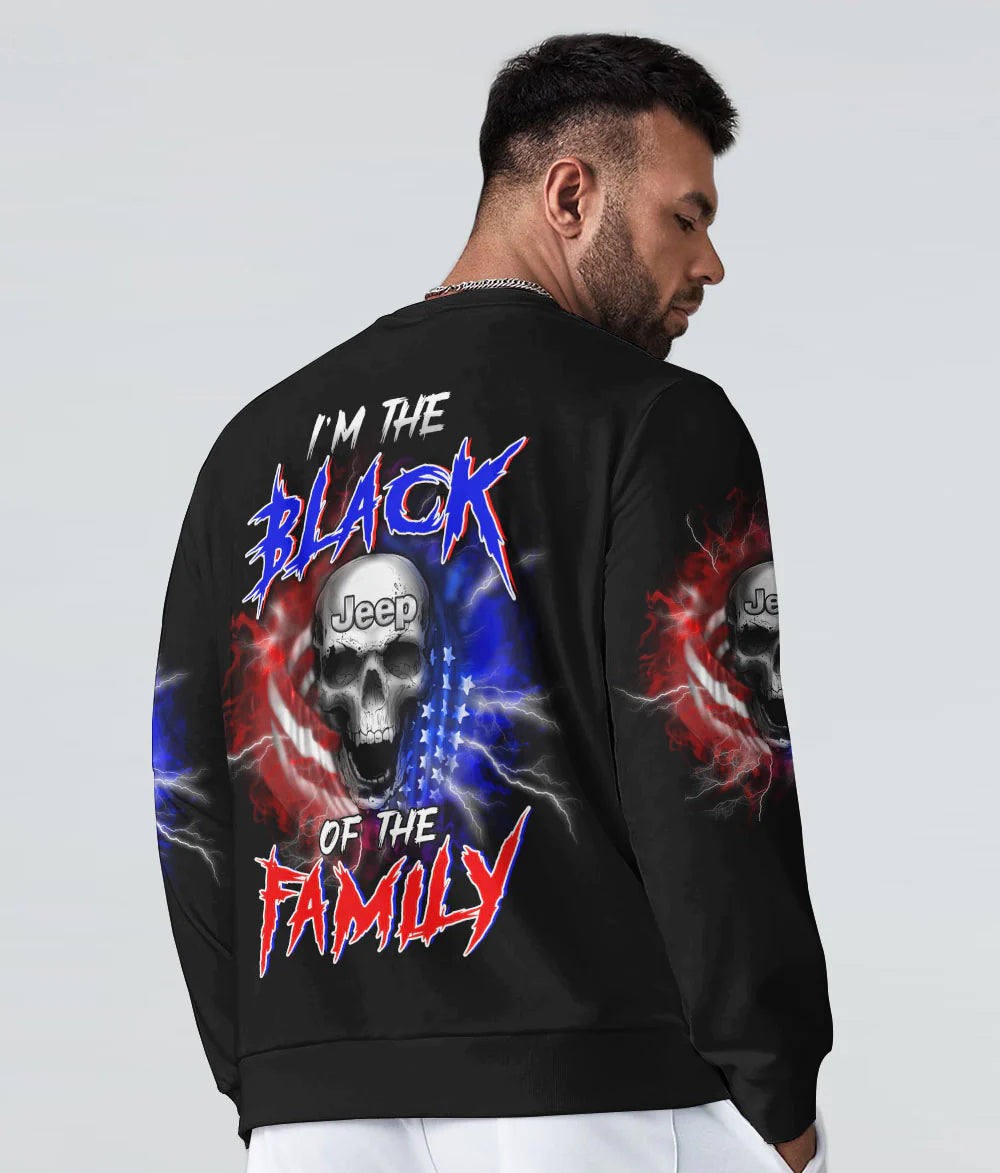 im-the-black-jeep-of-the-family-skull-flag-sweatshirt