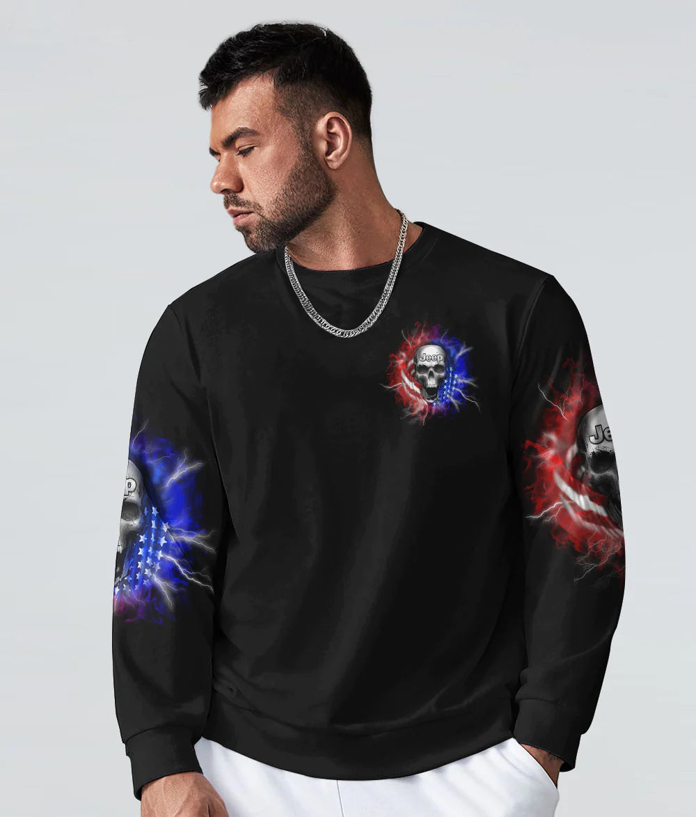 im-the-black-jeep-of-the-family-skull-flag-sweatshirt