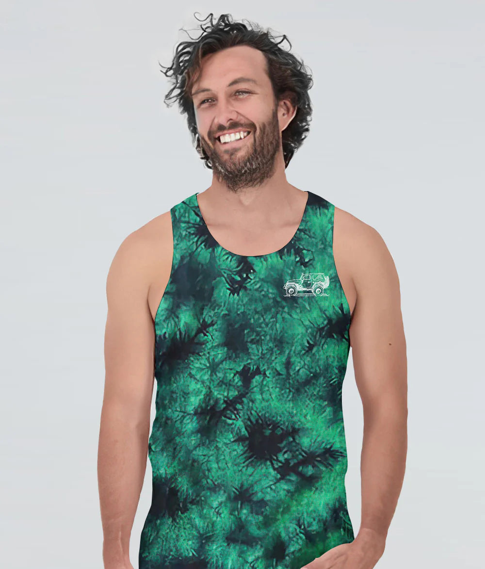 jeep-life-compass-sketch-green-tie-dye-tank-top