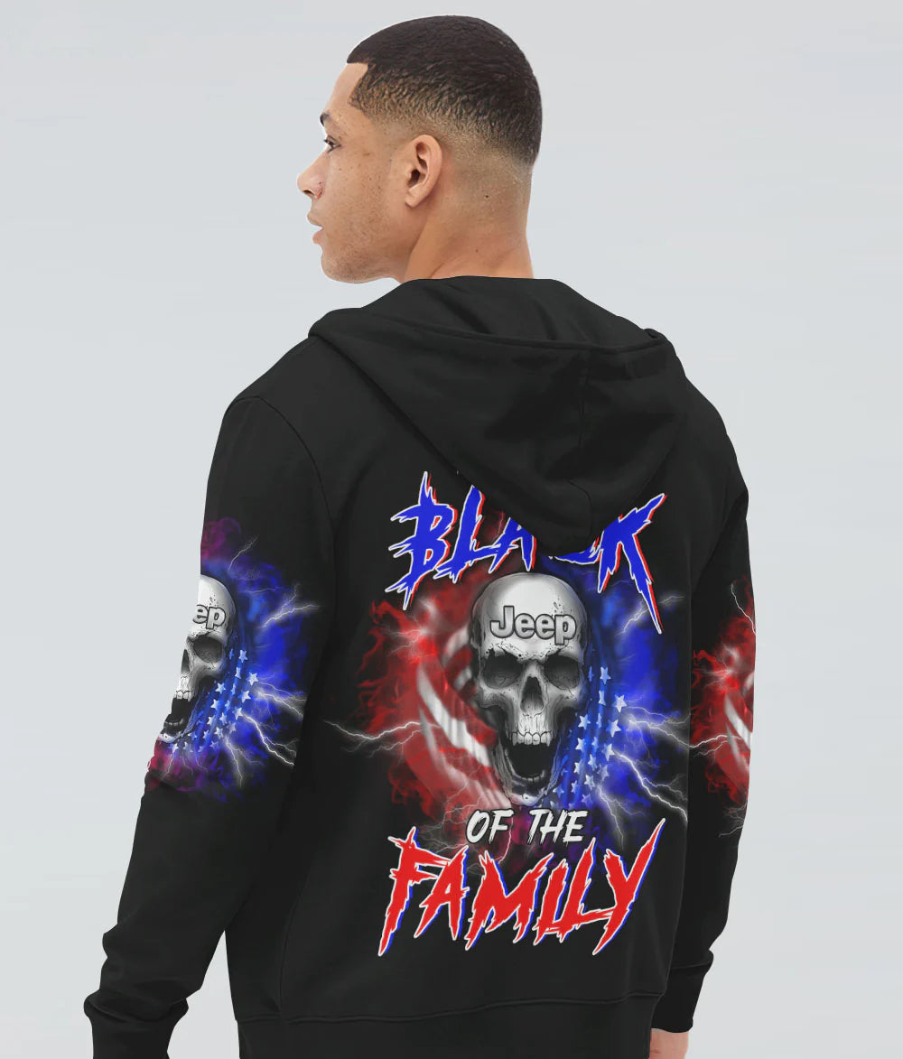 im-the-black-jeep-of-the-family-skull-flag-hoodie