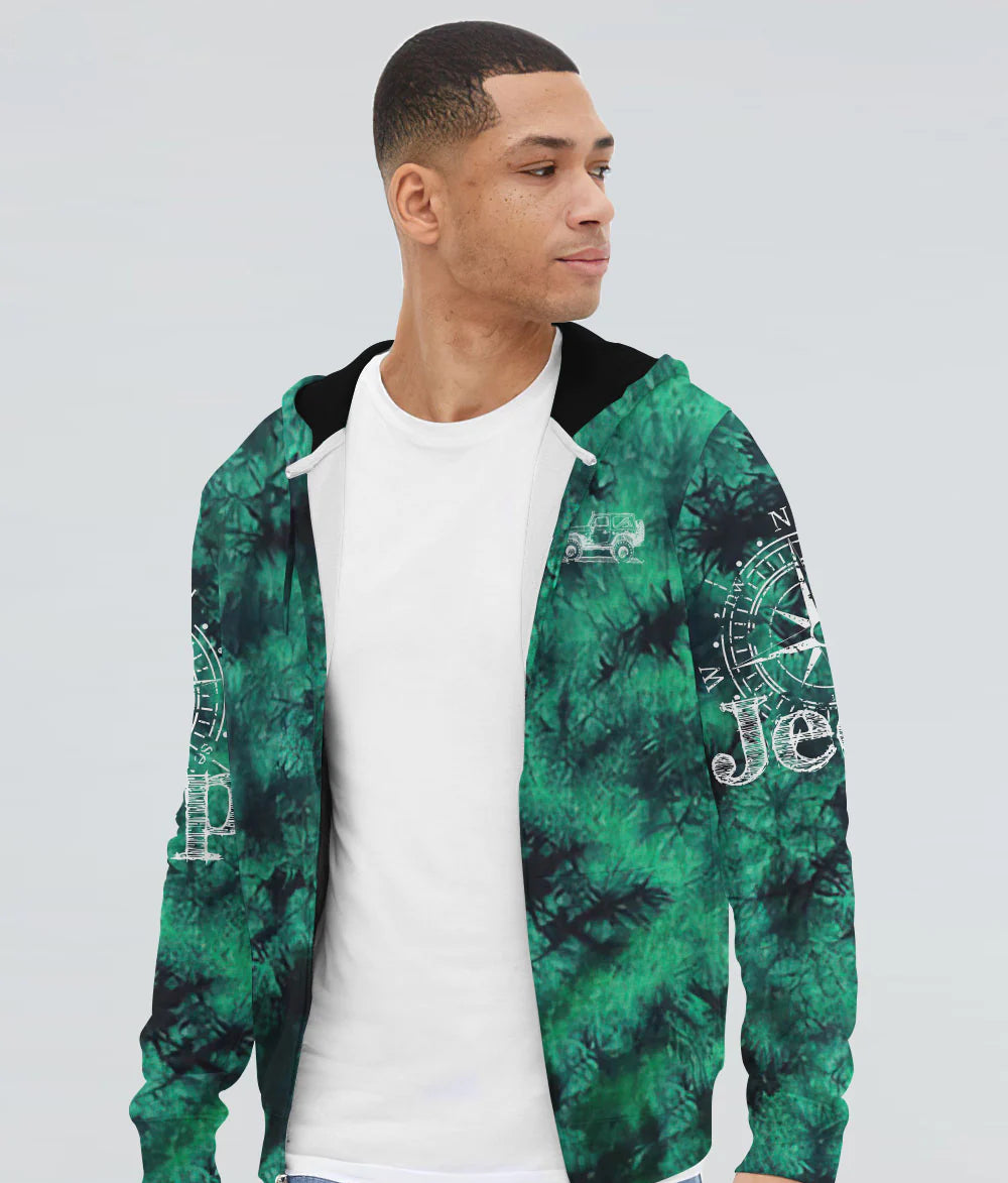 jeep-life-compass-sketch-green-tie-dye-hoodie