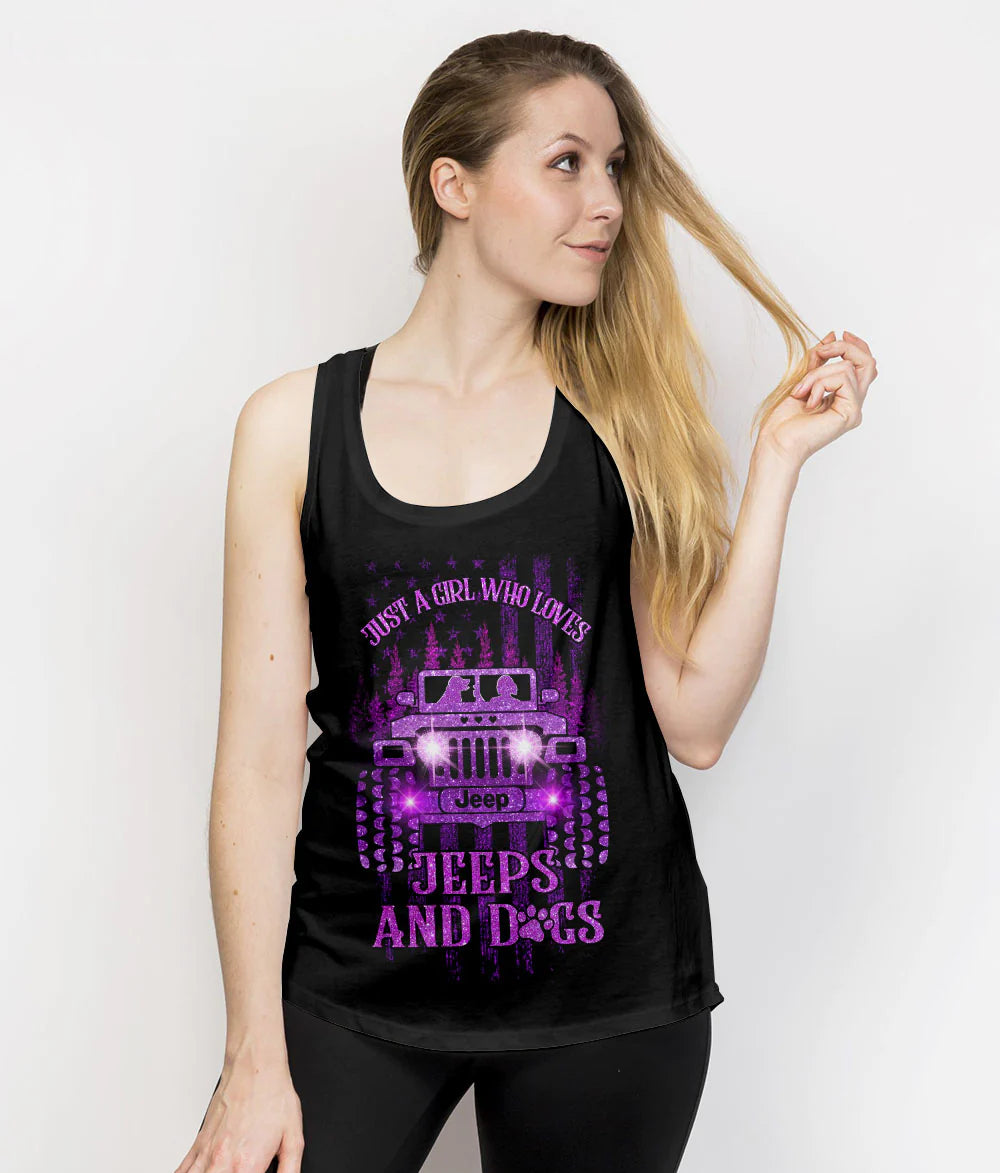 a-girl-her-dog-and-her-jeep-bling-purple-tank-top