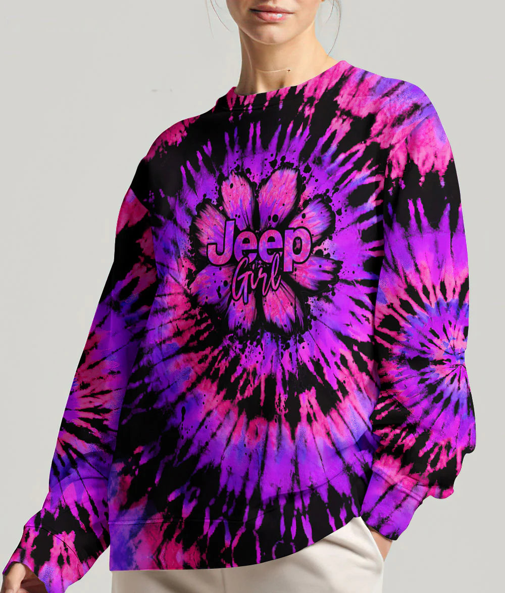 jeep-girl-dog-daisy-purple-tie-dye-sweatshirt