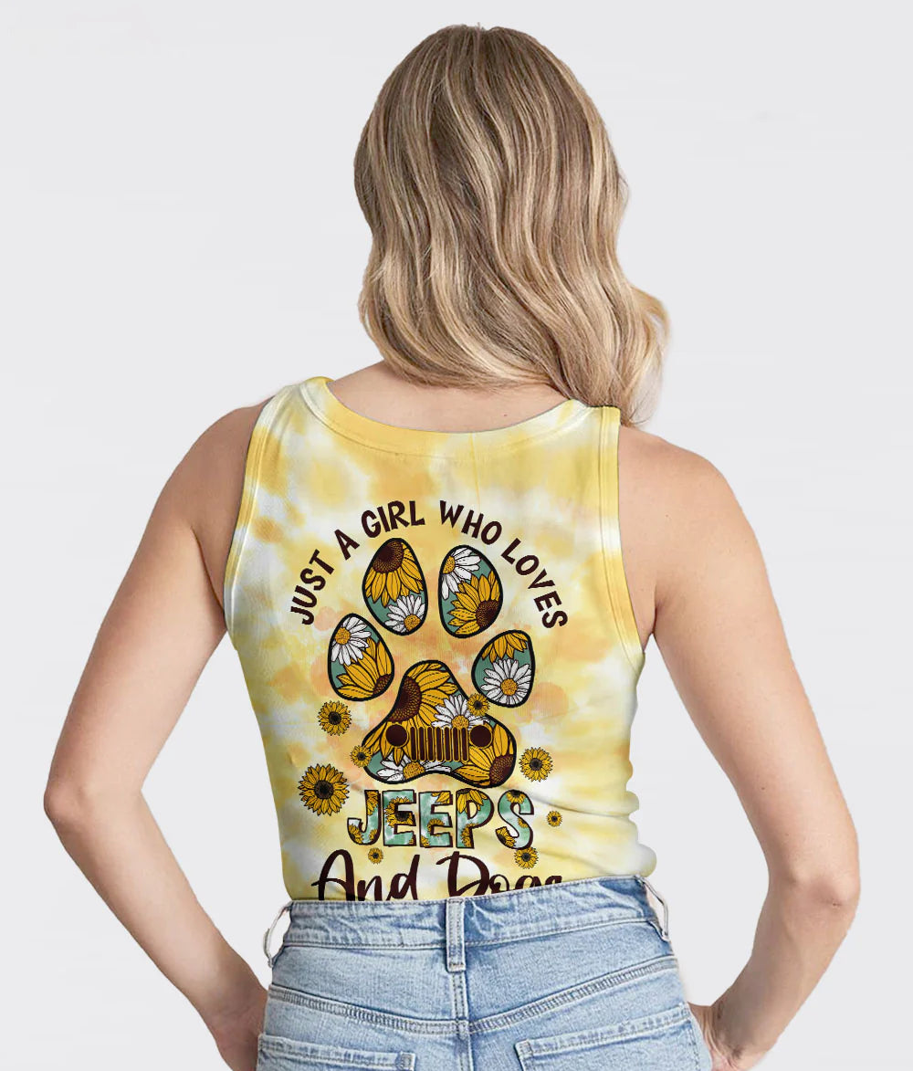 just-a-girl-who-loves-jeeps-and-dogs-sunflower-tank-top