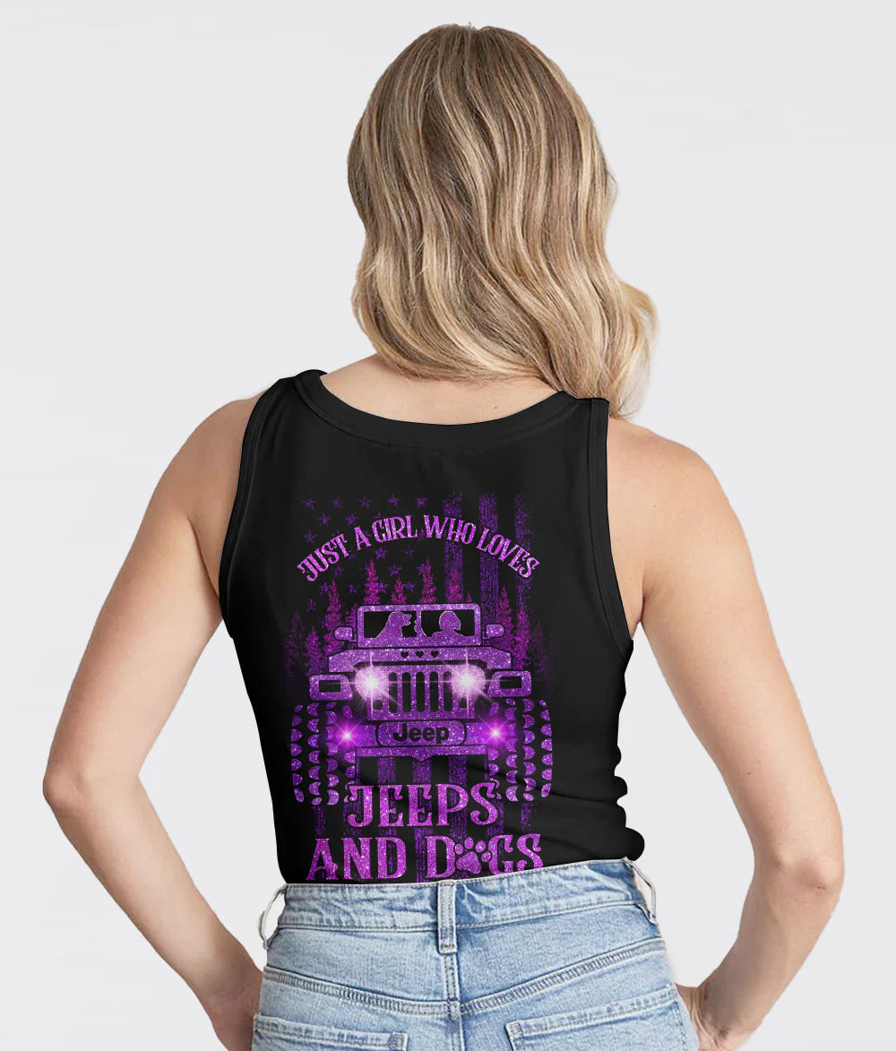 a-girl-her-dog-and-her-jeep-bling-purple-tank-top