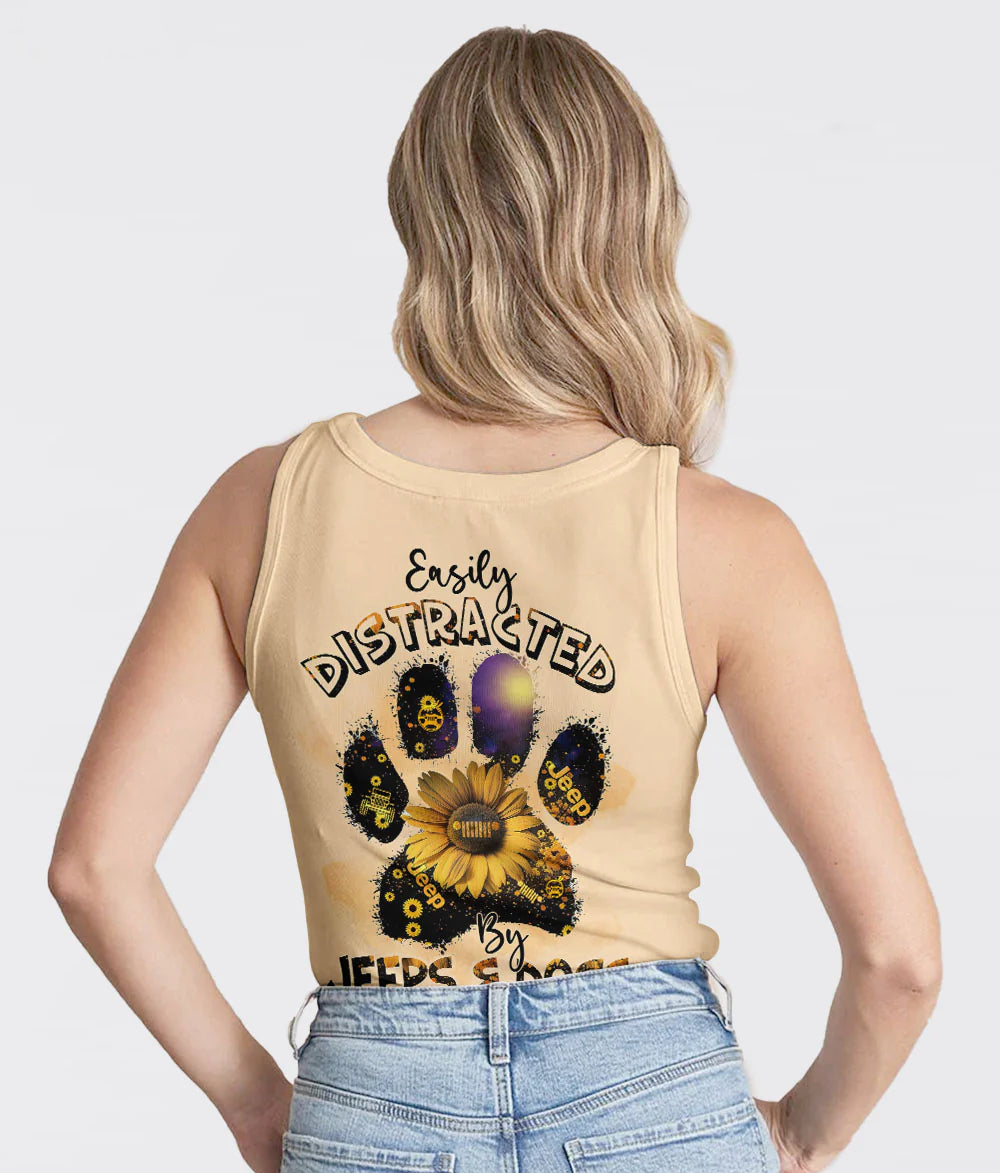 easily-distracted-by-jeeps-and-dogs-sunflower-tank-top