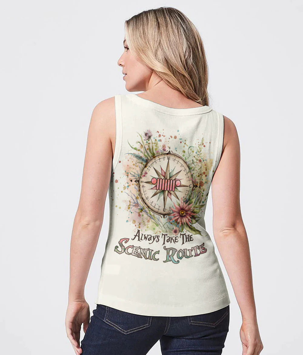 always-take-the-scenic-route-compass-jeep-tank-top