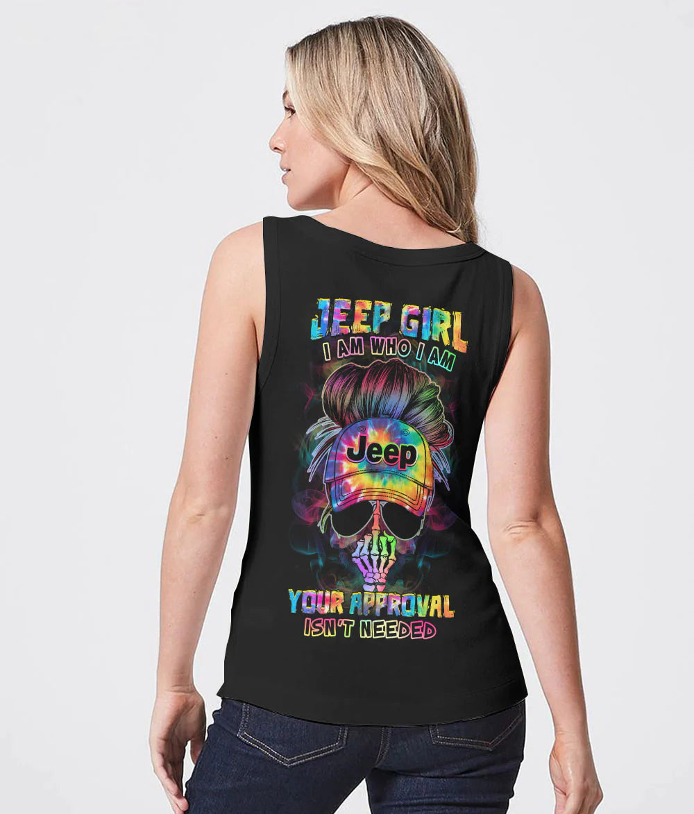 neon-jeep-girl-i-am-who-i-am-tank-top