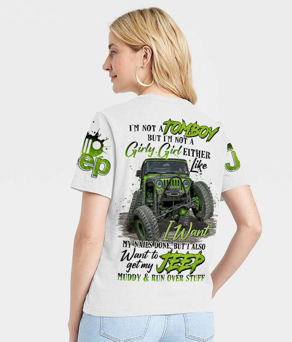 im-not-a-tomboy-muddy-jeep-women-v-neck-t-shirt