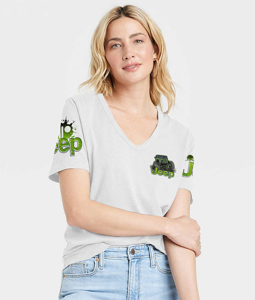 im-not-a-tomboy-muddy-jeep-women-v-neck-t-shirt