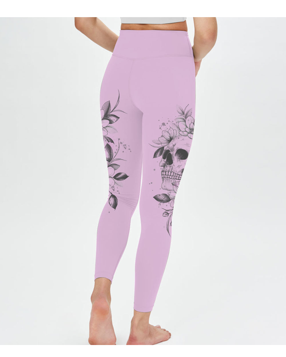 Warning This Tattooed Girl Skull All Over Print 3 Leggings