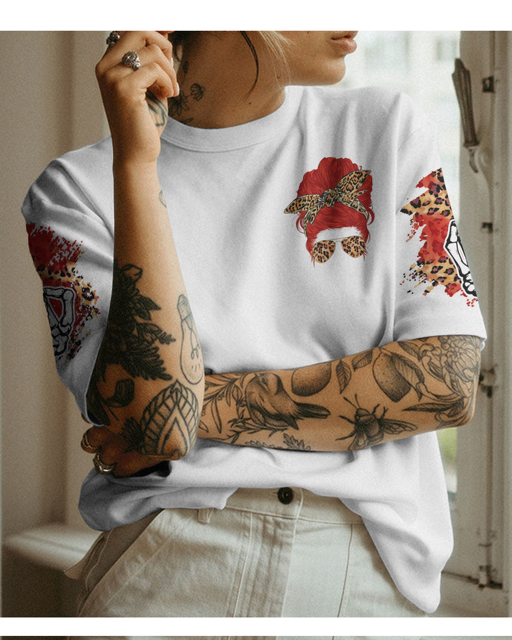 I Have Red Hair White Skull T Shirt