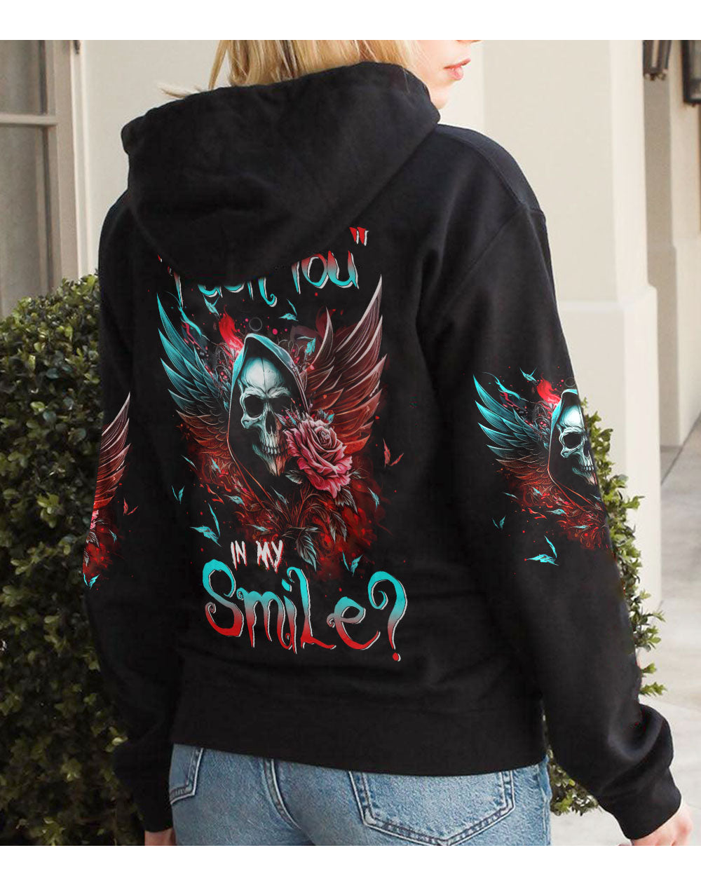 Can You See The F In My Smile Skull Hoodie