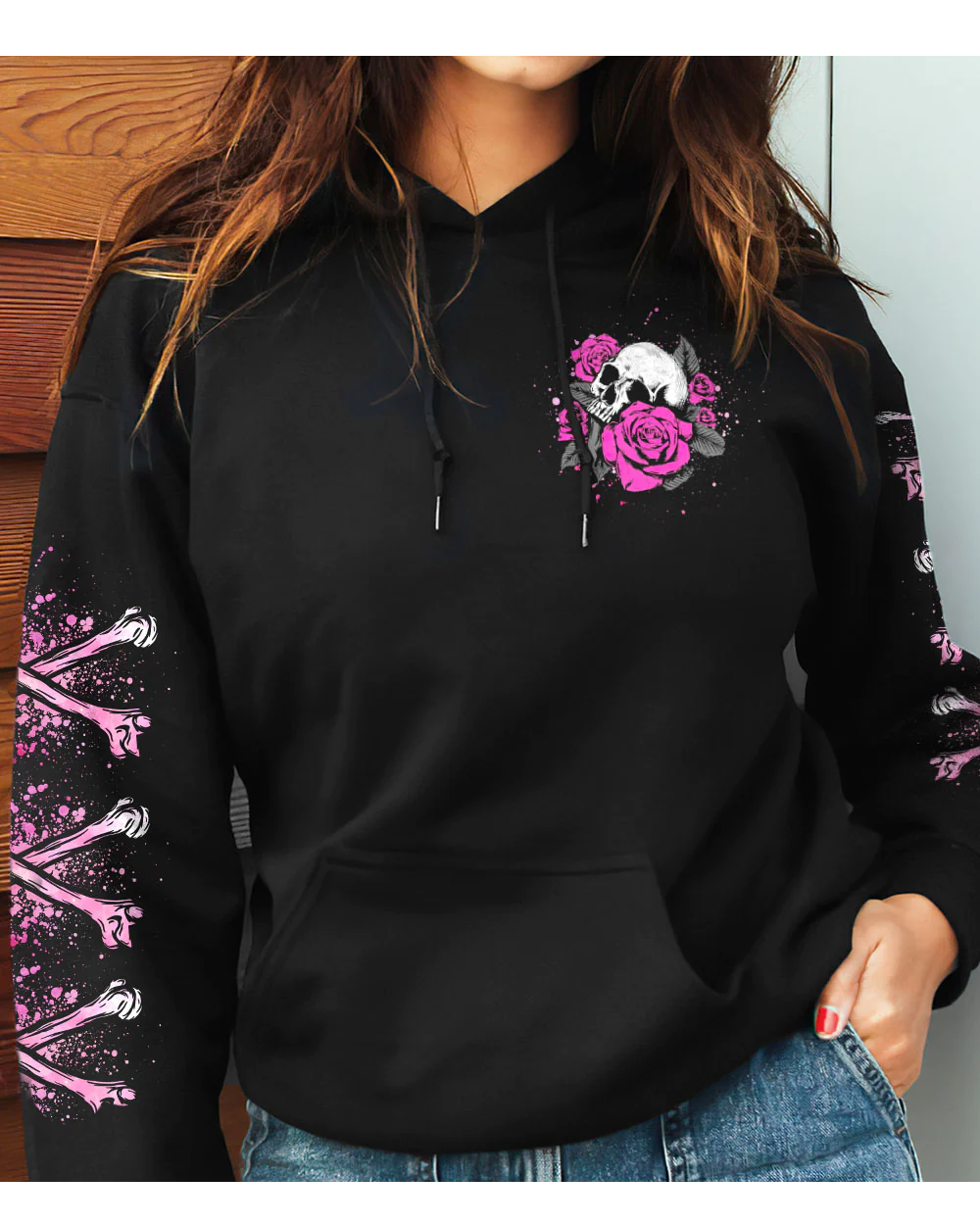 I'm A B Don't Try Me Skull Roses Hoodie