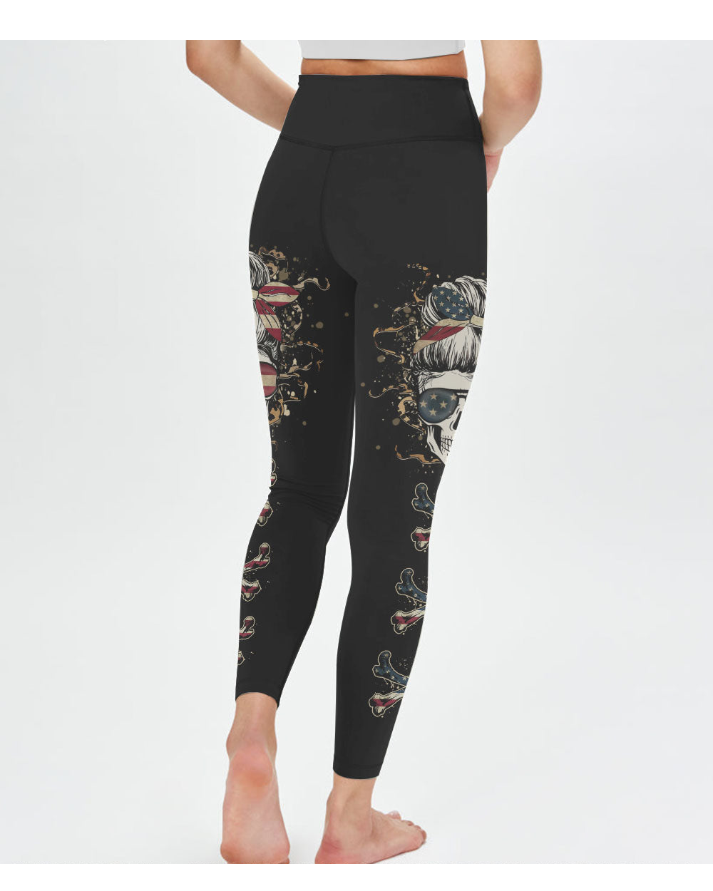 I'm A B Don't Try Me Skull 3D Leggings