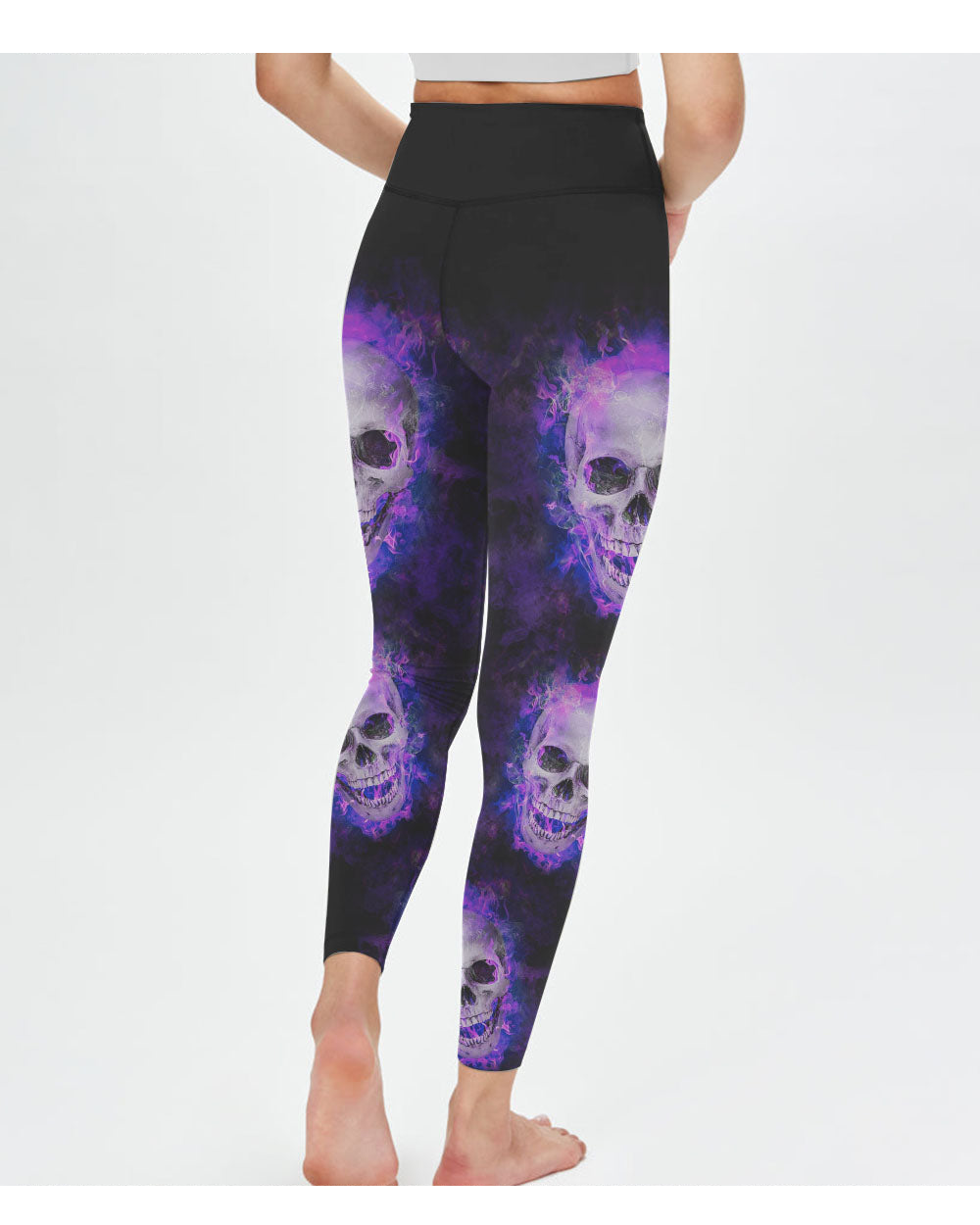 Don't Try To Figure Me Out Skull Leggings