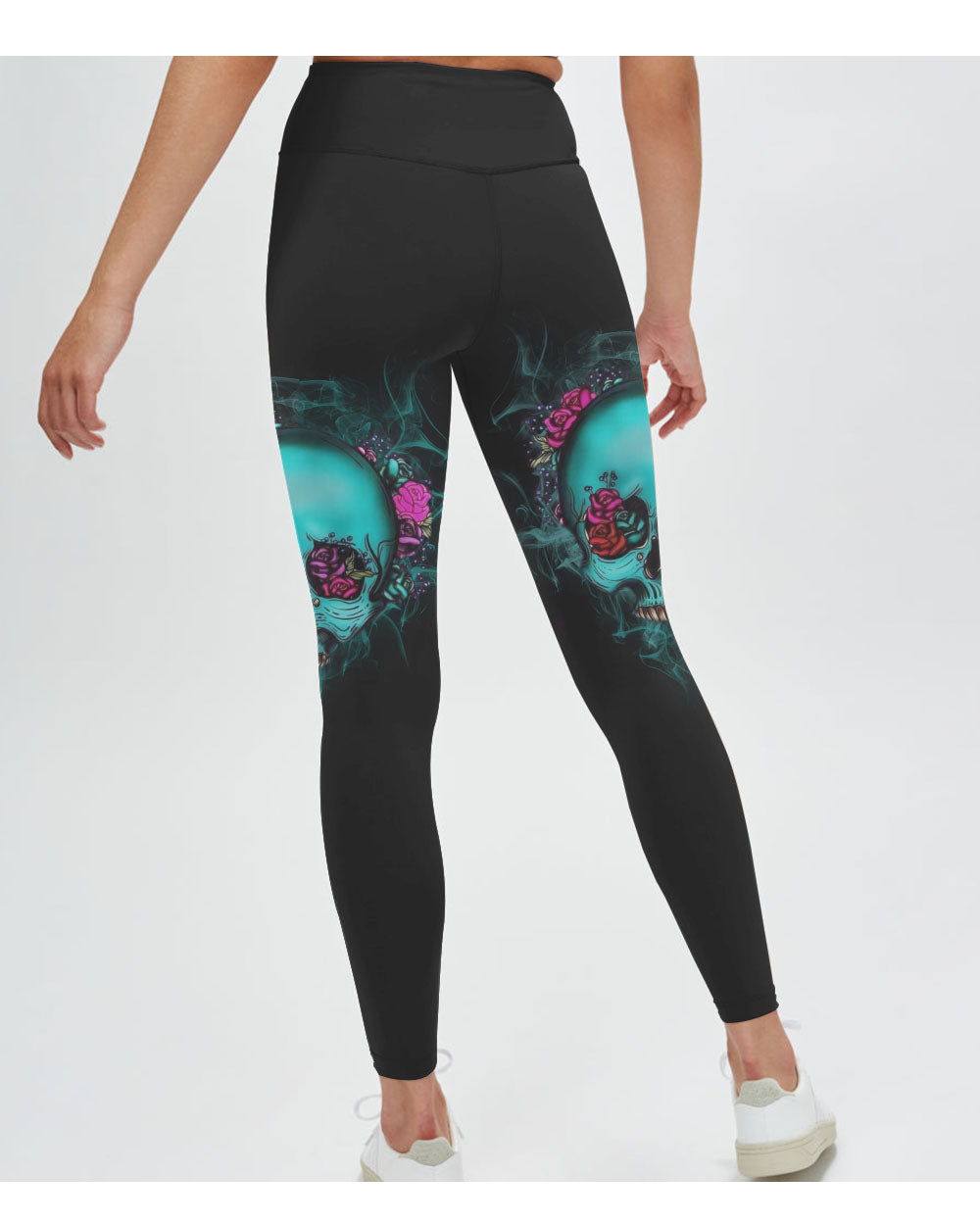 Yes I'm A B But Not Yours Skull Black Leggings