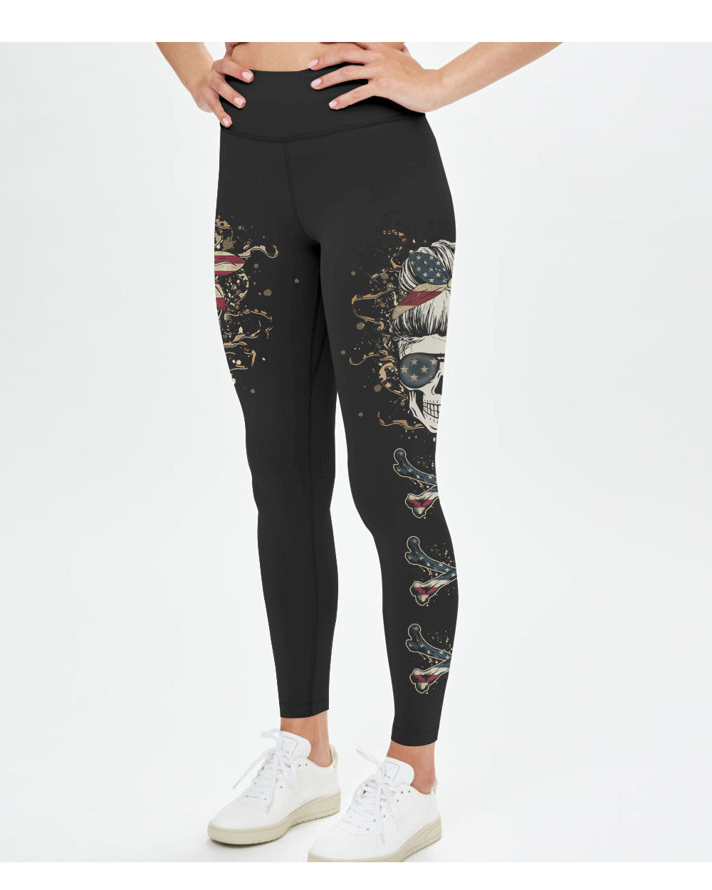 I'm A B Don't Try Me Skull 3D Leggings