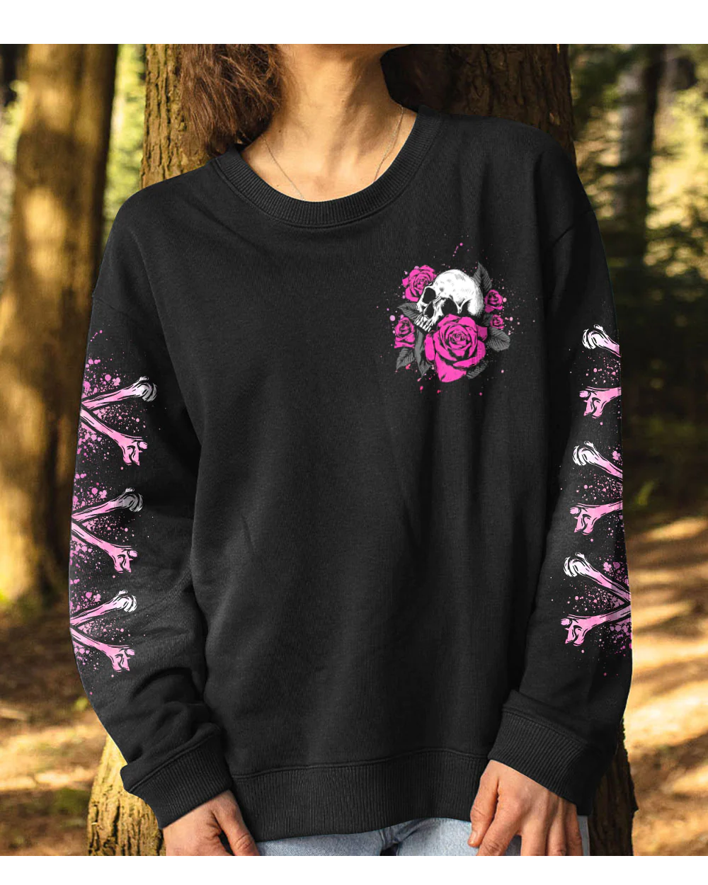 I'm A B Don't Try Me Skull Roses Sweatshirt