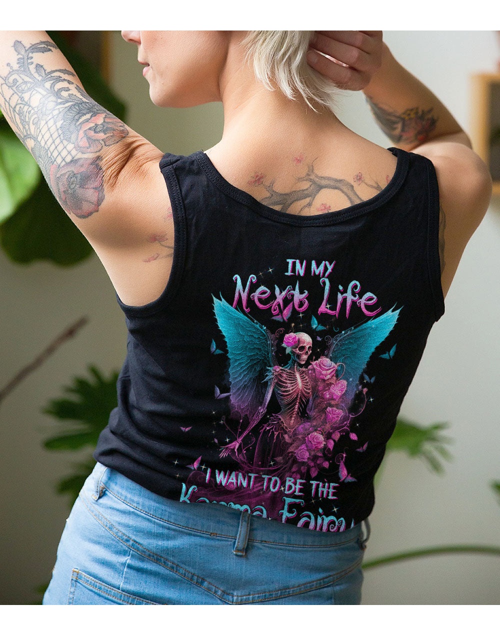 In My Next Life I Want To Be The Karma Fairy Swing Skull Tank Top