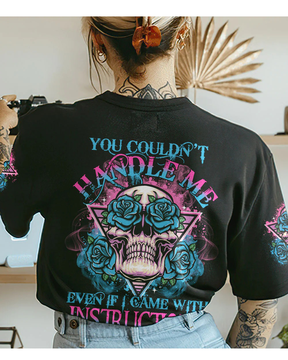 You Couldn't Handle Me Triangle Skull T Shirt