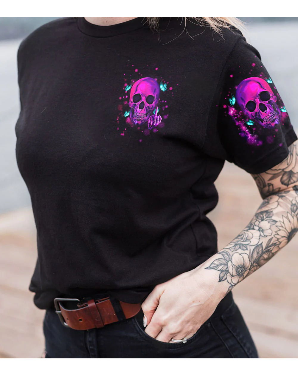 In My Next Time I Want To Be The Karma Fairy Skull Pink T shirt