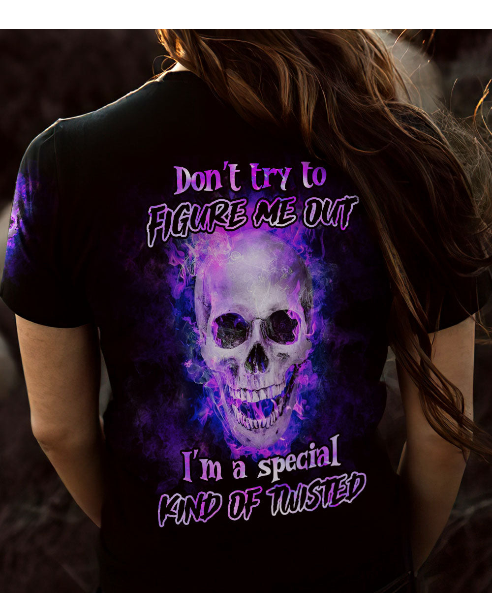 Don't Try To Figure Me Out Skull T Shirt