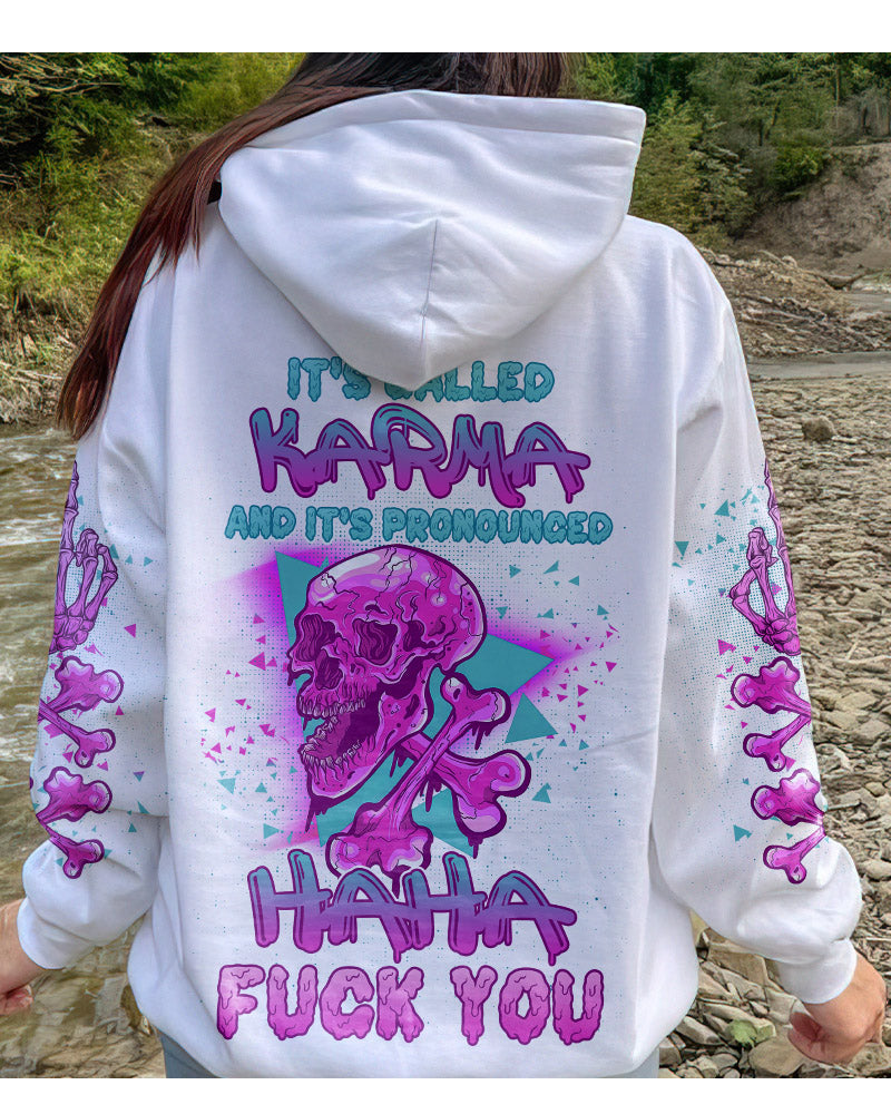 It's Called Karma Skull Hoodie