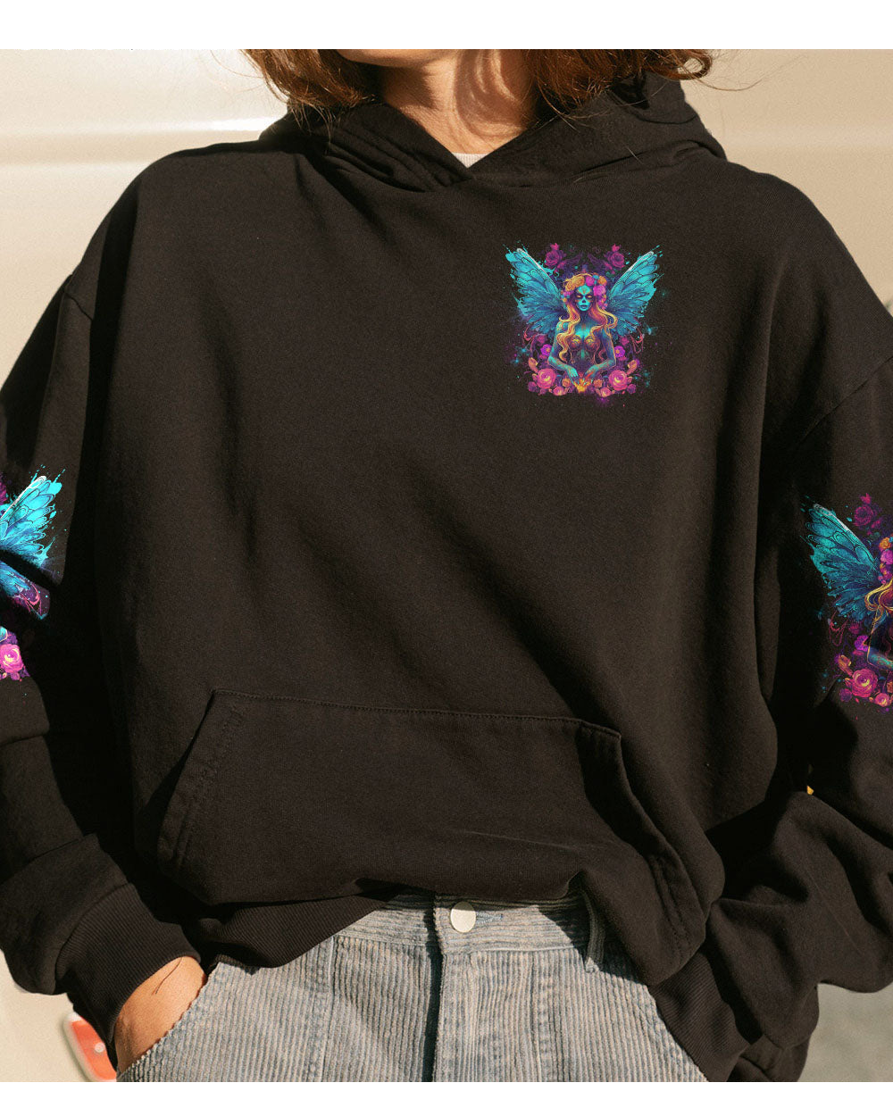 In The Next Life Skull Karma Fairy Black Hoodie