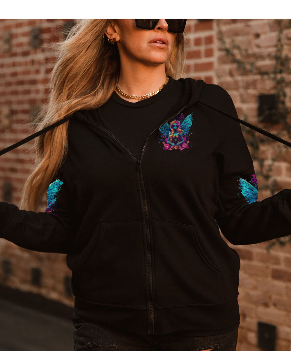 In The Next Life Skull Karma Fairy Black Hoodie