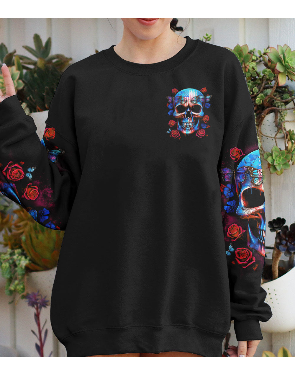 There Is No Need To Repeat Yourself Skull Sweatshirt