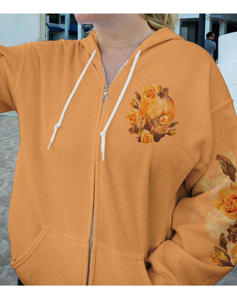 I Hate It When The Voices In My Head Skull Flowers Hoodie