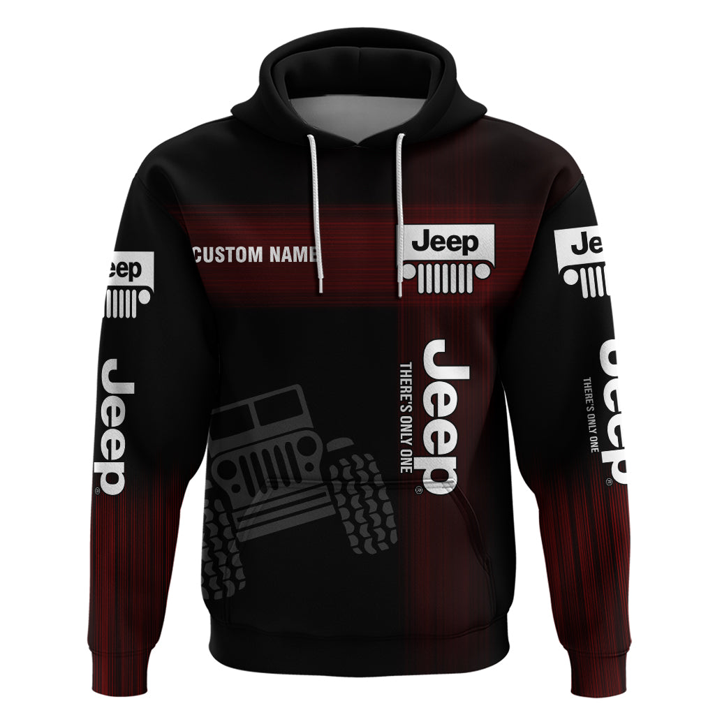 Custom Name Jeep There's Only One Hoodie 3d All Over Print LT11