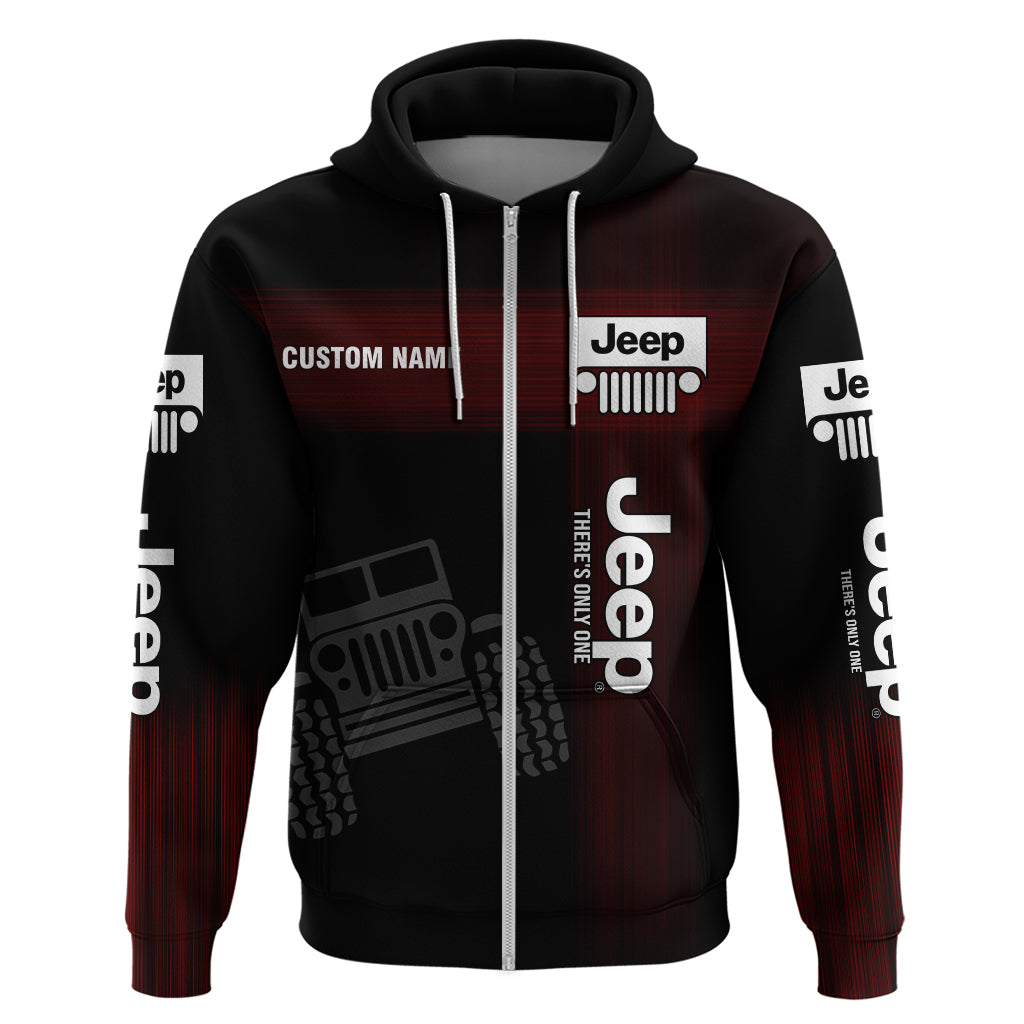 Custom Name Jeep There's Only One Hoodie 3d All Over Print LT11