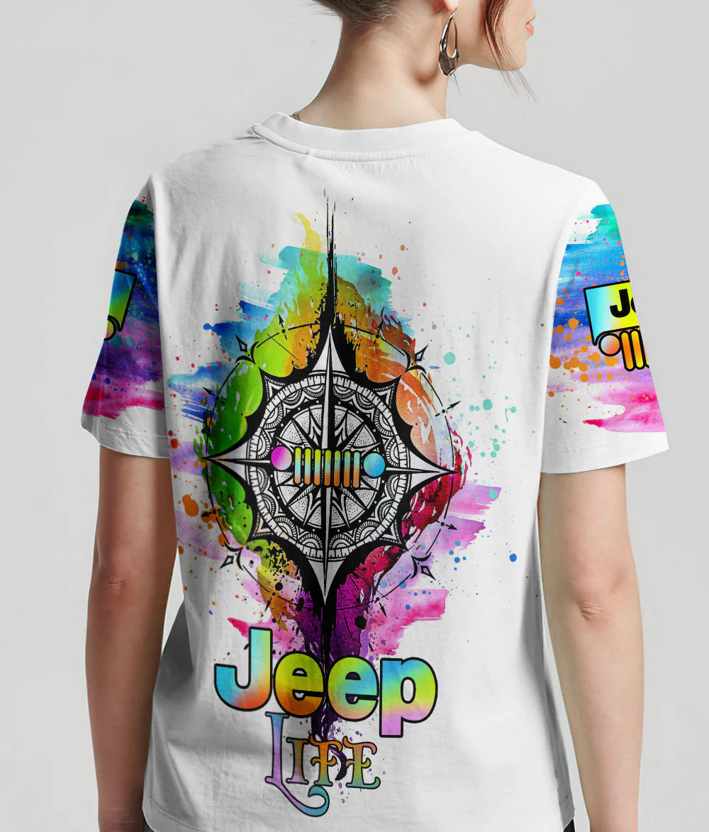 jeep-life-colorful-compass-t-shirt