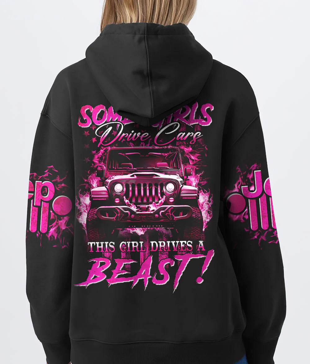 this-girl-drives-a-beast-fire-pink-jeep-hoodie