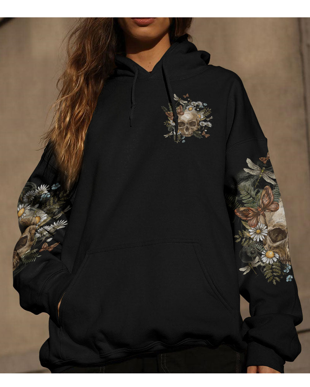 Don't Fear The Chaos Fear The Silence Skull Hoodie