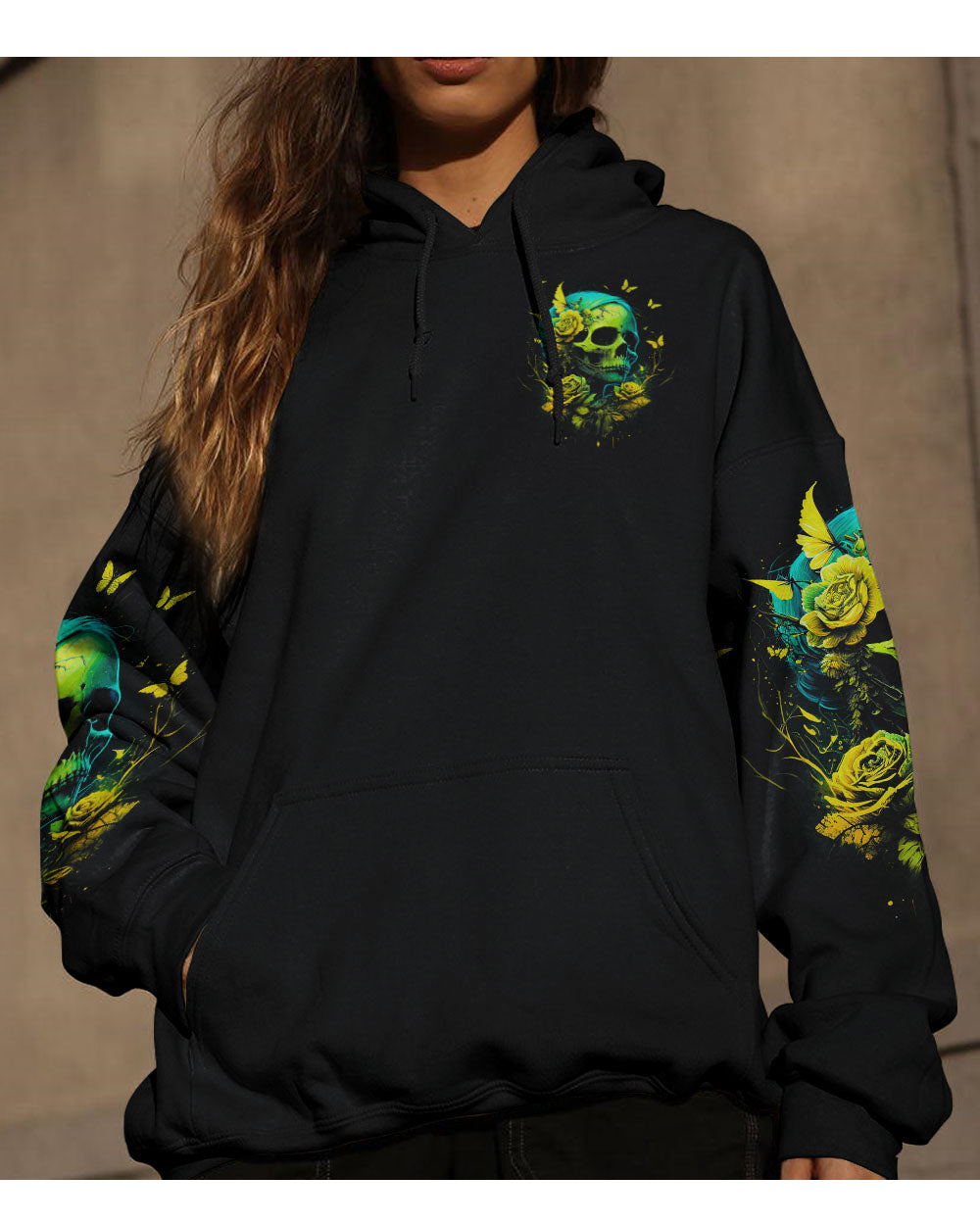 Best Compliment Ever Skull Flowers Black Hoodie