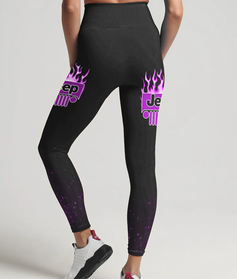 purple-fire-jeep-girl-i-am-who-i-am-leggings