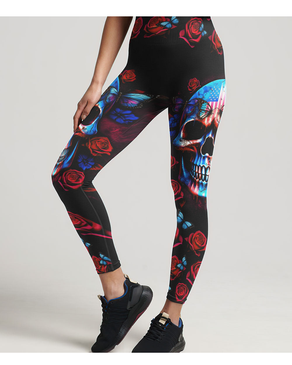 There Is No Need To Repeat Yourself Skull Leggings