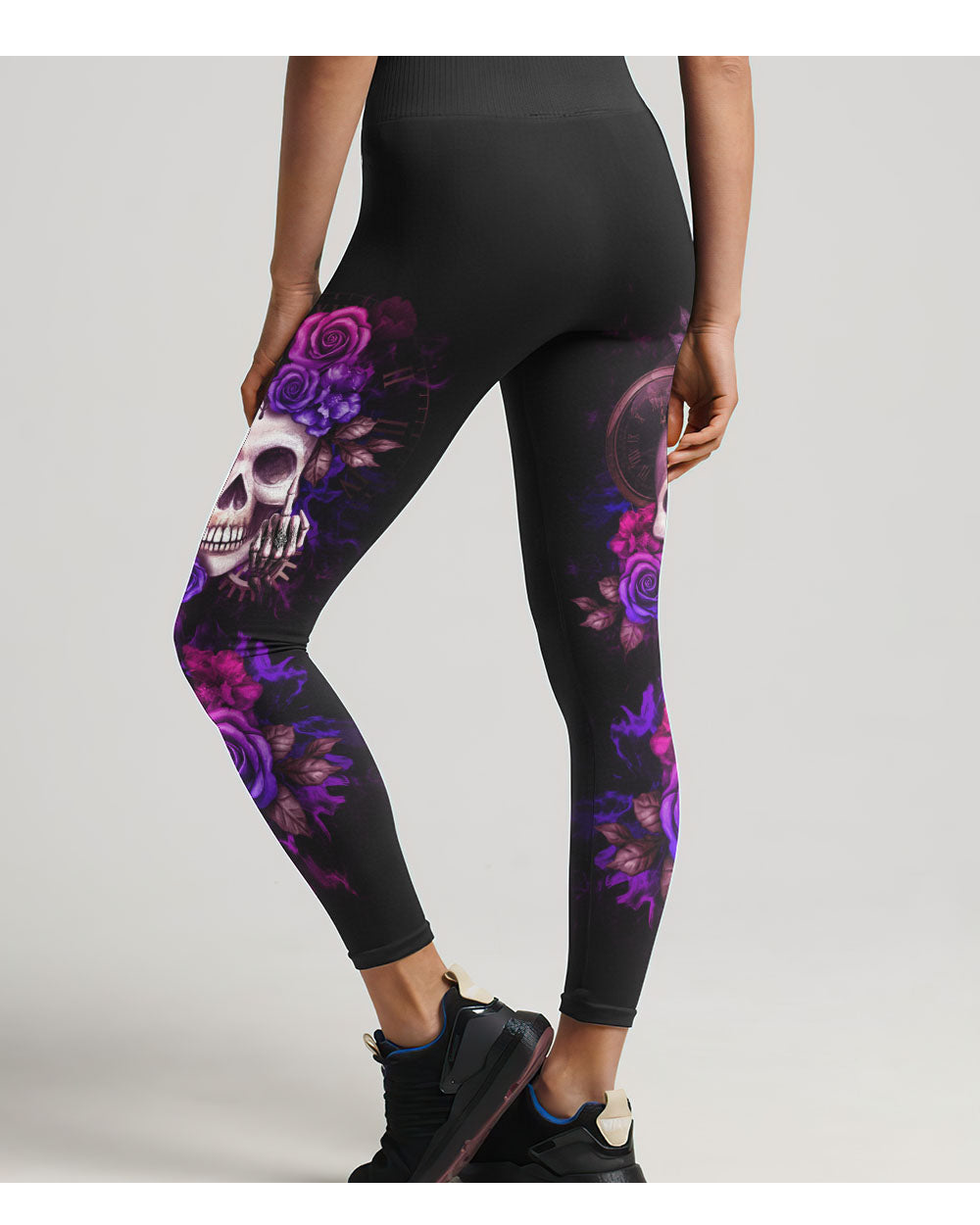 My Give A F Is Broken Skull Black Leggings