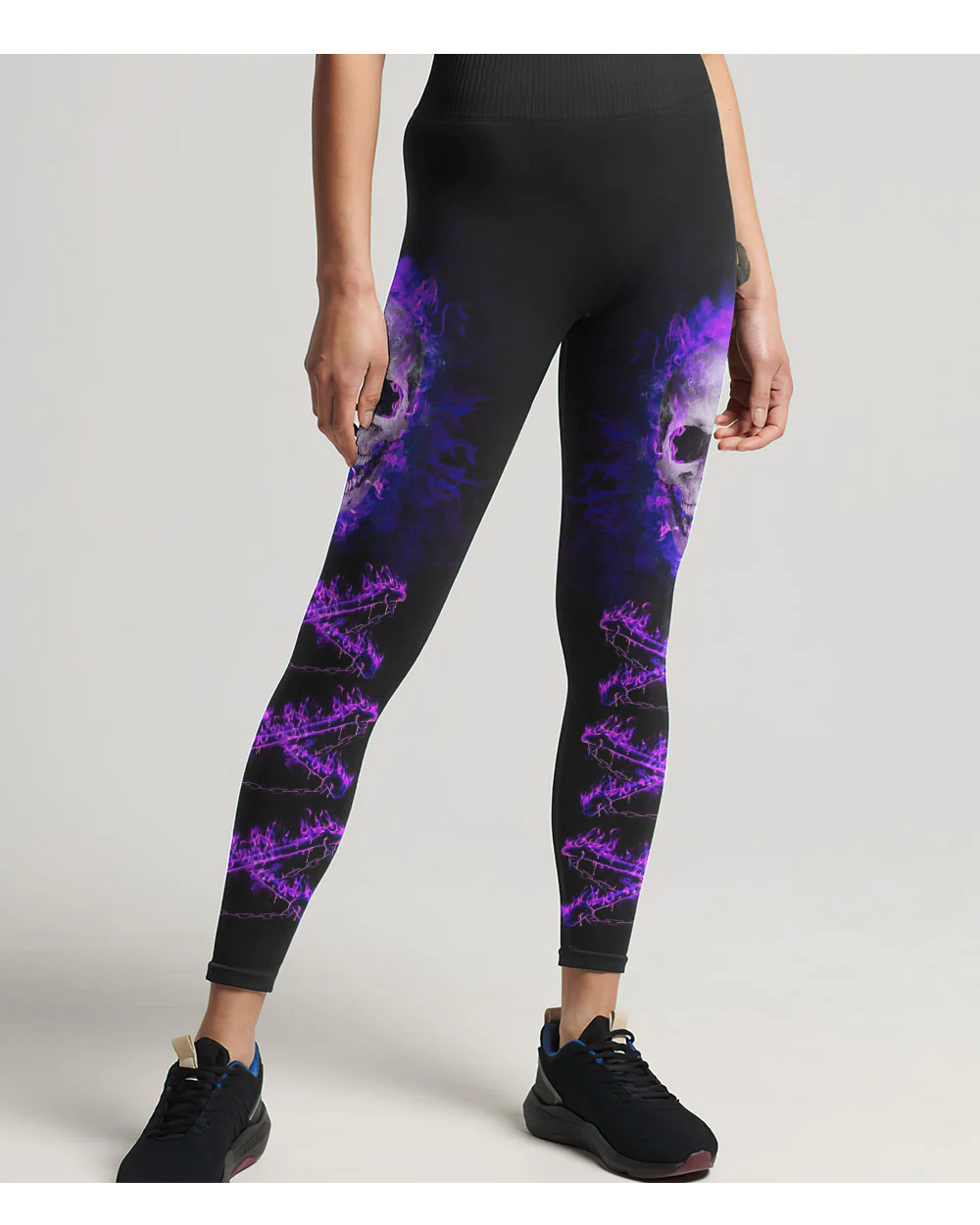 I'm A B Don't Try Me Skull Black 3D Leggings