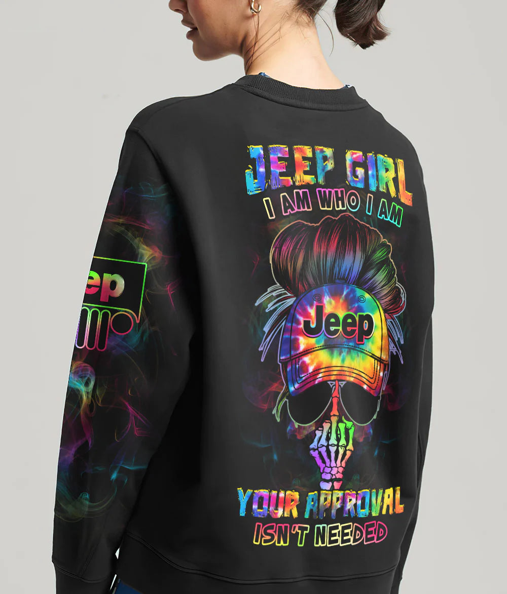 neon-jeep-girl-i-am-who-i-am-sweatshirt