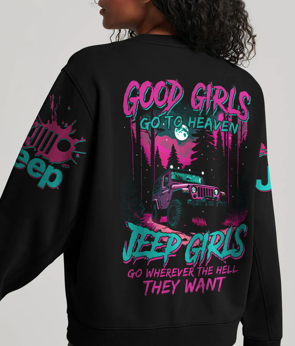 retro-moonlight-good-girls-go-to-heaven-jeep-forest-sweatshirt