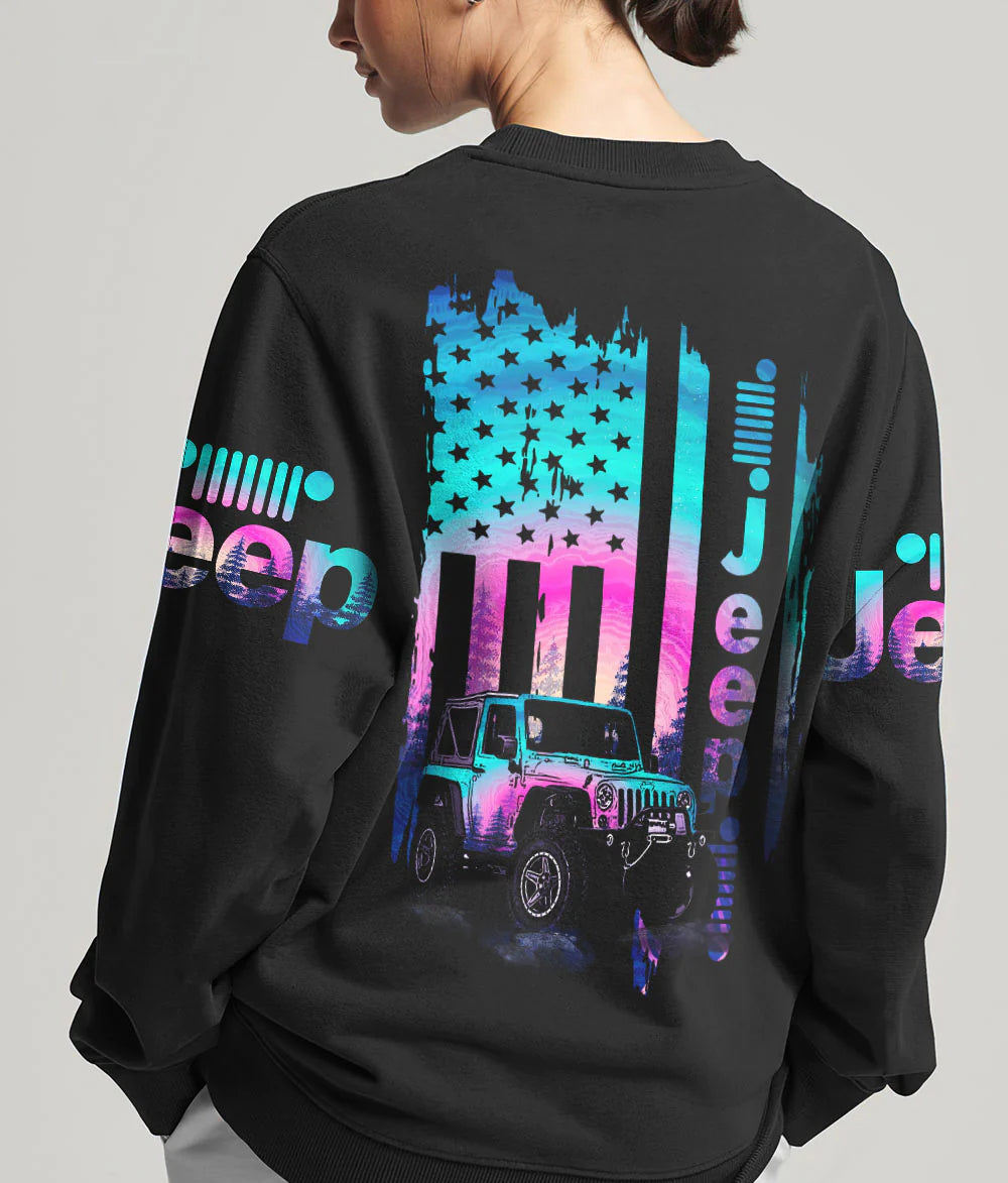 jeep-sunset-forest-flag-sweatshirt