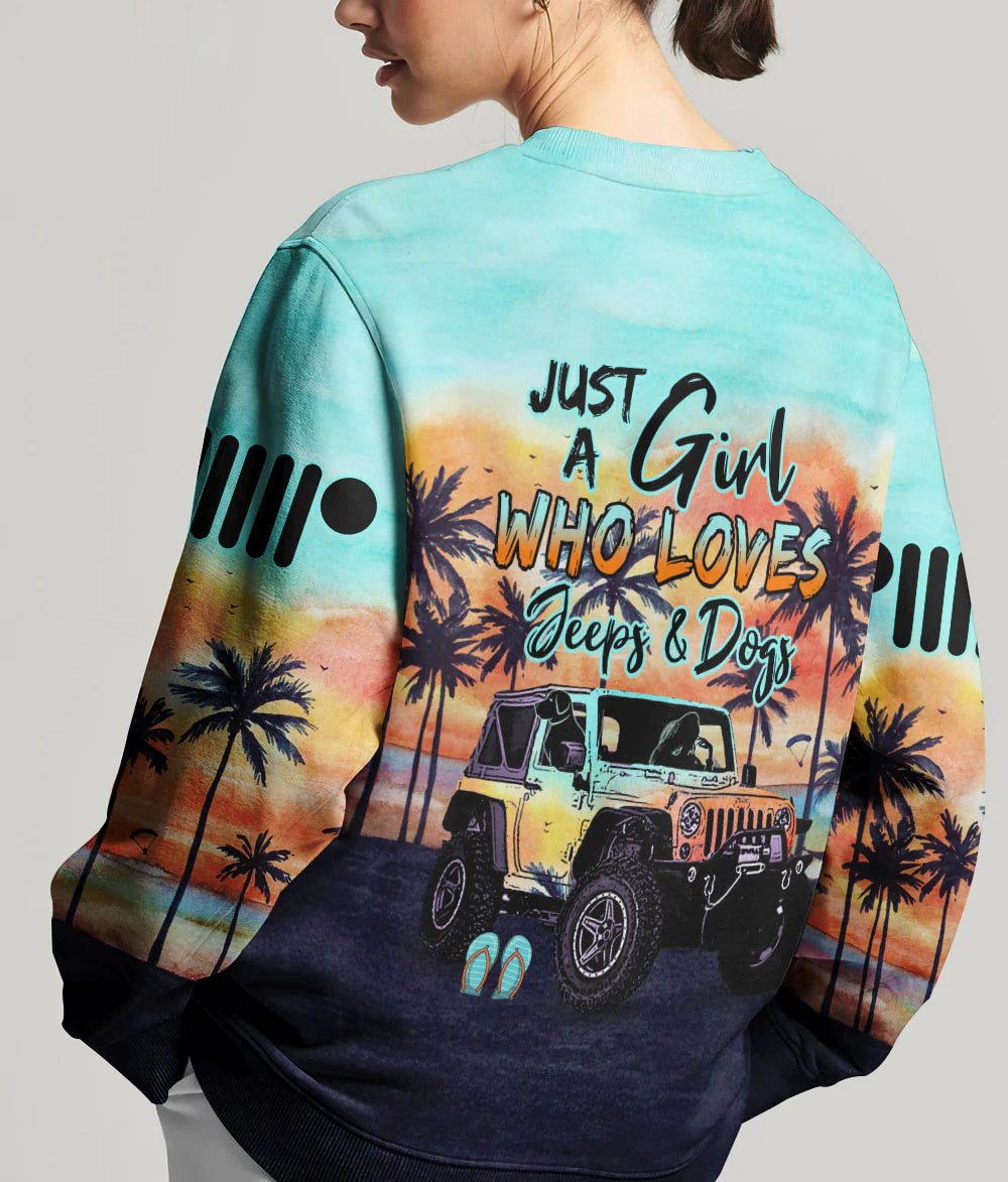 just-a-girl-who-loves-jeeps-and-dogs-beach-painting-sweatshirt