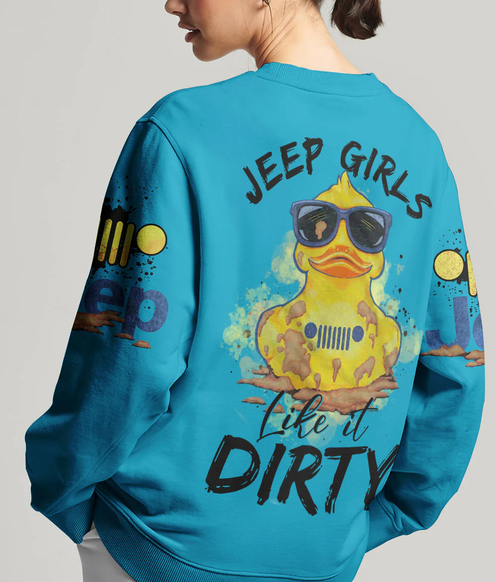 muddy-duck-jeep-girls-like-it-dirty-duck-sweatshirt