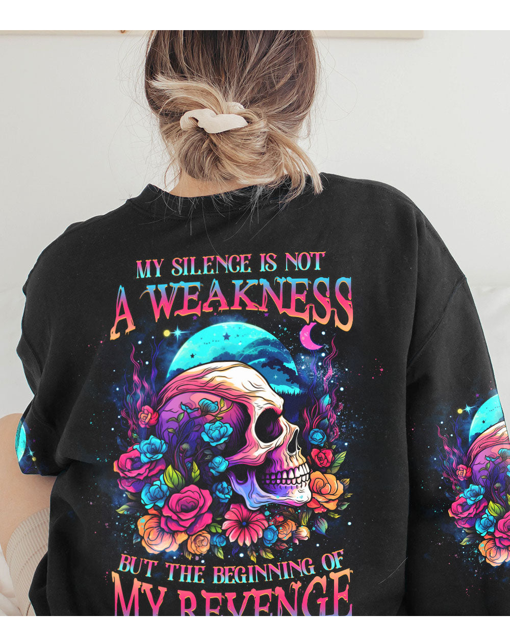 My Silence Is Not A Weakness Skull Sweatshirt