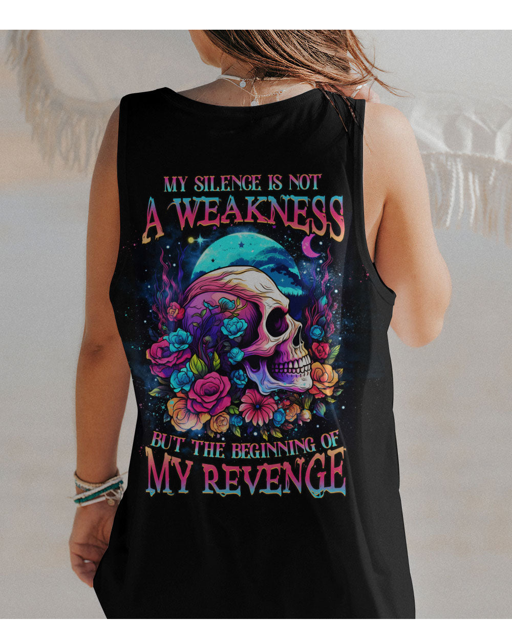 My Silence Is Not A Weakness Skull Tank Top